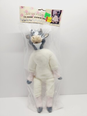 Just For Keeps Classic Animal Doll Cow Sealed in Original Packaging NOS