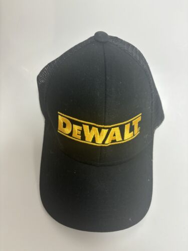 DeWalt chapeau casquette sangle dos réglable noir outils brodés d'occasion - Photo 1 sur 4