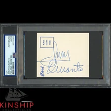 Jimmy Durate signed cut PSA DNA Slabbed Rare Music Actor Auto C4151