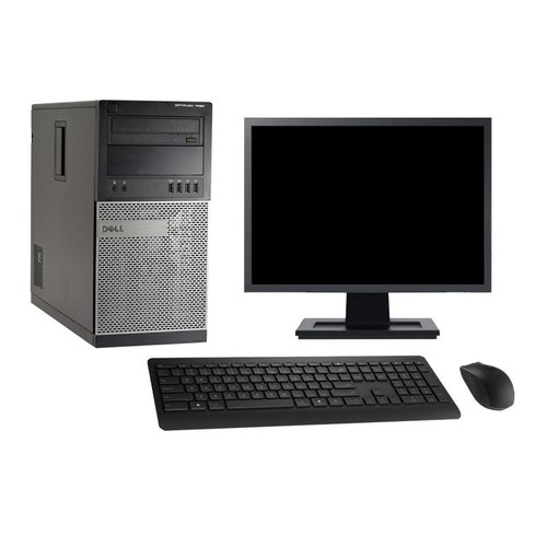 PC tour DELL 7020 Pantalla 22" Intel i3-4130 RAM 4Go Disco 250Go Windows 10 Wifi - Imagen 2 de 3