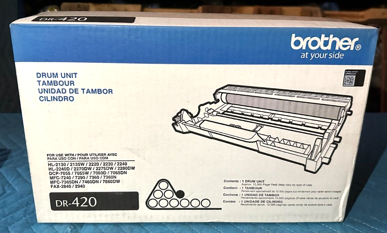 GENUINE BROTHER DR420 DRUM UNIT DR420 FACTORY SEALED eBay