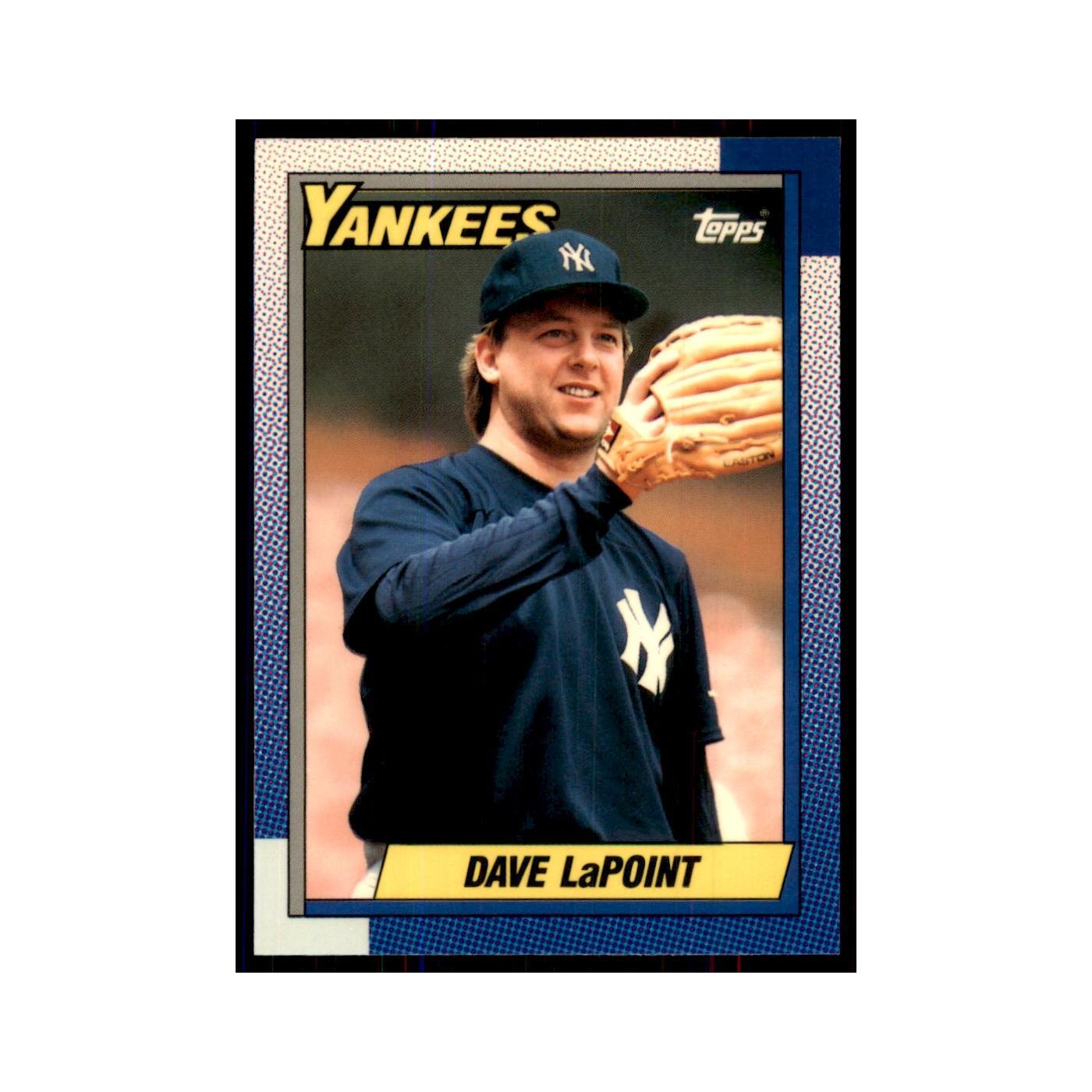 Dave LaPoint 1990 Topps Tiffany #186 New York Yankees Baseball Card NM