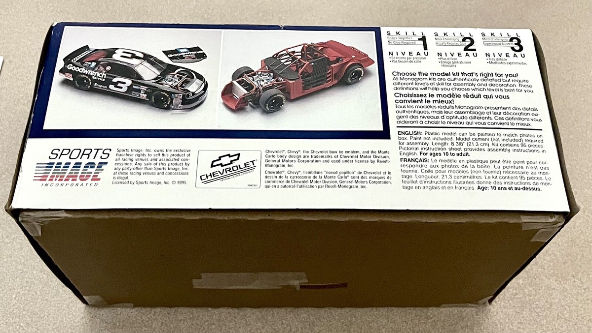 デイル・アーンハート 3点セット モンテカルロ 1996 モノグラム ステッカー NASCAR Dale Earnhardt SR Number #3 VTG 3