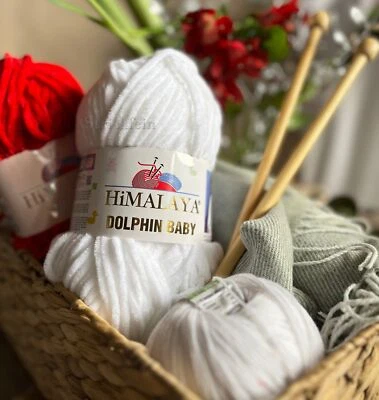 Strickfein Himalaya Dolphin Baby super Bulky Chenille Garn Wolle 5x100 gr Strick