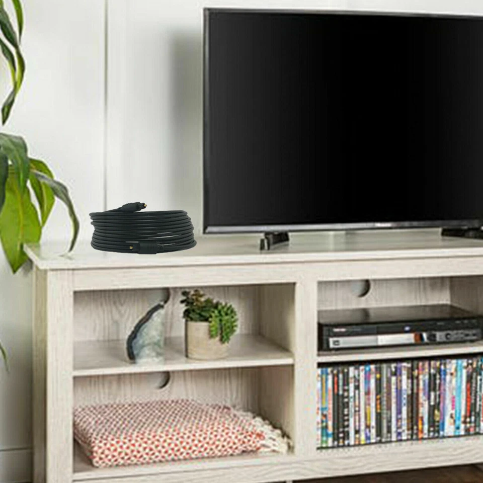 15FT Premium Digital Audio Optical Optic Fiber Cable Toslink SPDIF Cord 15 ft HD - Image 3 of 4