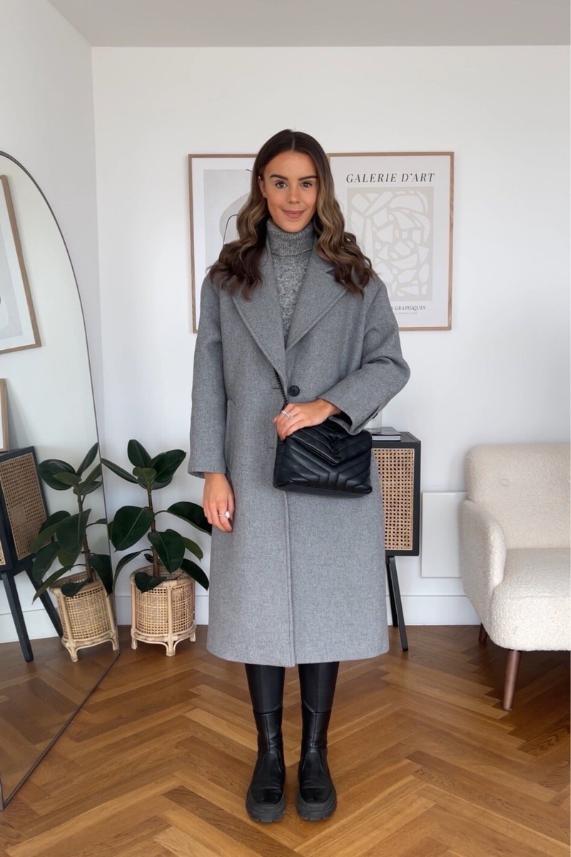 ZARA WOMEN NEW WOOL BLEND OVERSIZED COAT GRAY SIZE XS 8822 ZARA WOMEN NEW WOOL BLEND OVERSIZED COAT GRAY SIZE XS 8822