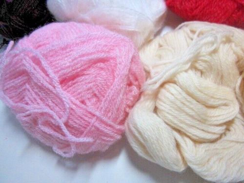 Knitting Yarn Assorted Vintage Nine Pieces Inc 1 Large Heavy Ball. - Picture 5 of 13