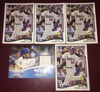 Yasiel Puig fr. Los Angeles Dodgers ROOKIE baseball card LOT RC + JSY MLB Jersey — photo 2