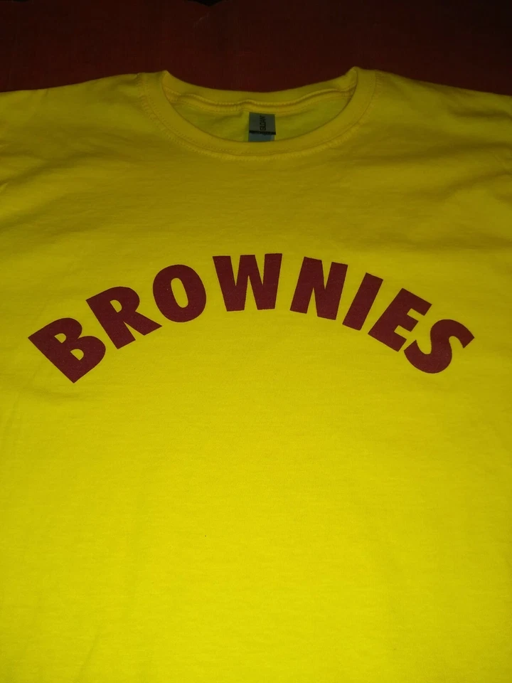 BROWNIES LADIES AND MENS SIZES T-SHIRT for hen party RETRO fancy dress items