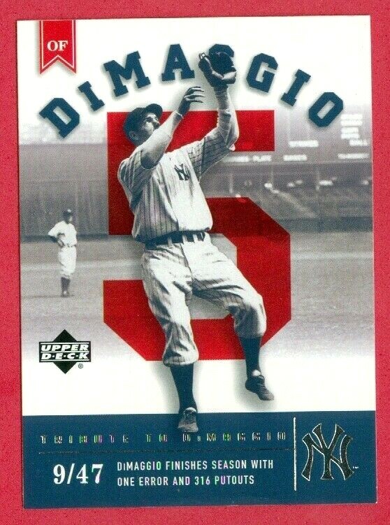 その他 Upper deck 2002 Joe DiMaggio Jersey Card その他 Upper deck 2002 Joe DiMaggio Jersey Card Upper deck