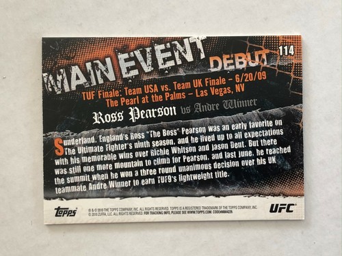 PICK YOUR GOLD THICK PARALLEL CARD - COMPLETE YOUR SET TOPPS UFC MAIN EVENT 2010 - Picture 33 of 41