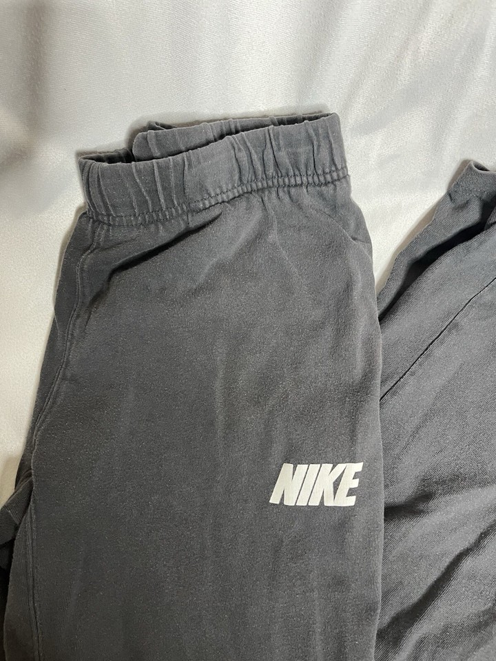 Nike Pants Mens Medium Gray Jogger Sweatpants Drawstring eBay