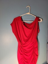 Shein Womens Red Mid Length Dress Size M