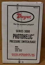 Dwyer, series 3000 photoheloic pressure switch/gage