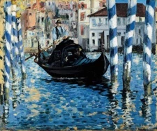Édouard Manet Grand Canal of Venice Giclee Small Print on Canvas 8x10 Wall Decor