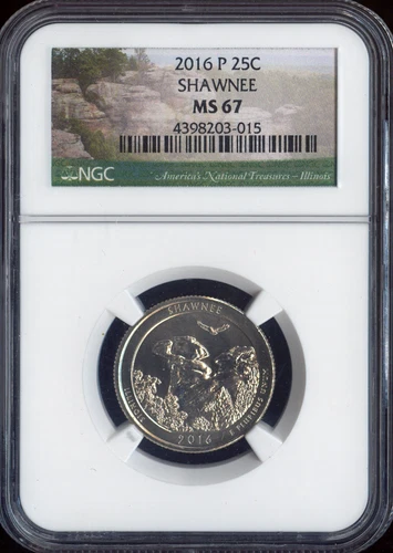 2016 Shawnee Quarter NGC MS67 Quality