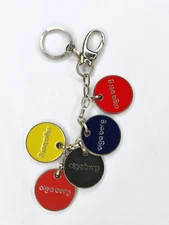 Metal Olga Berg Bags Key Chain Key Ring Trinket Medallions Bling