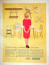 Cosco MCM Furniture, Gifts for Mothers, 1963 House Beautiful VTG Print Ad