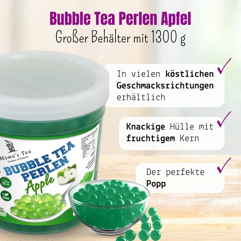 Bubble Tea XXL-Behälter – 1,3kg Popping-Boba Bubble Tea Perlen Popping Boba - Bild 4 von 4