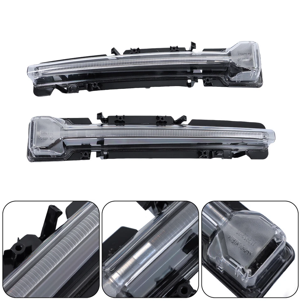 Conjunto de lámpara de estacionamiento lateral derecho e izquierdo para Ford Taurus 2013-2015-2017-2019 Foto 3 de 4