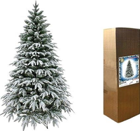 KüNstlicher Weihnachtsbaum, Shatchi Lappland Tanne-Schnee Beflockt GrüN 180 Cm