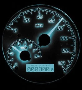 Sistema de calibre analógico Dakota Digital serie MVX - negro/gris/cromo motocicleta Foto 2 de 4