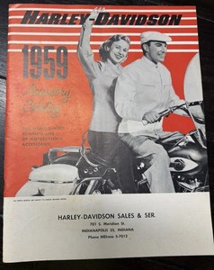 1959 Harley Davidson Accessory Catalog Near Mint Helmets Shirts Leather 35 Pages