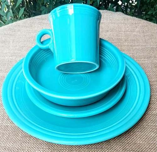 Fiestaware Turquoise 4 Piece Place Setting Fiesta