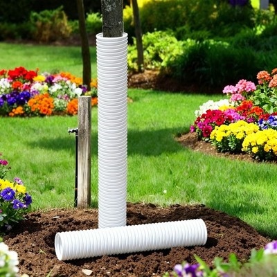 Corrugated Tree Guards 15 Inch Garden Saplings from Mowers and Animals