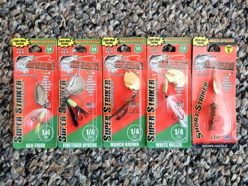 Joe's Flies Super Striker 1/4 oz. Short Striker Size 8 Spinner Fishing Lures Lot