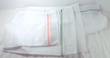 Travel-Friendly Mesh Laundry Bags Delicate Garments Set of 5 w Zippers 3 sizes