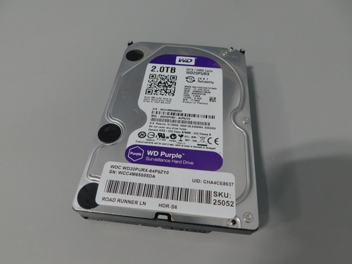 WD Purple WD20PURX-64P6ZY0 2TB 3.5" SATA Surveillance Hard Drive - Picture 4 of 4
