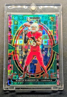 MARVIN HARRISON JR. Rookie 2024 Select Green Pandora Prizm SSP /5 RC