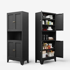 Cofar Metal Pantry Cabinet, 69 Inch High Freestanding Cupboard Storage Cabinet