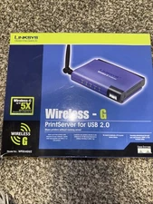 Linksys WPS54GU2 Wireless-G PrintServer for USB 2.0 Open Box Still Wrapped