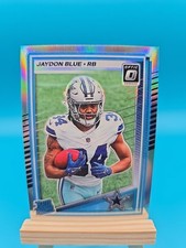 2025 Panini Donruss - Rated Rookie Jaydon Blue #308 Optic Preview Holo Prizm...