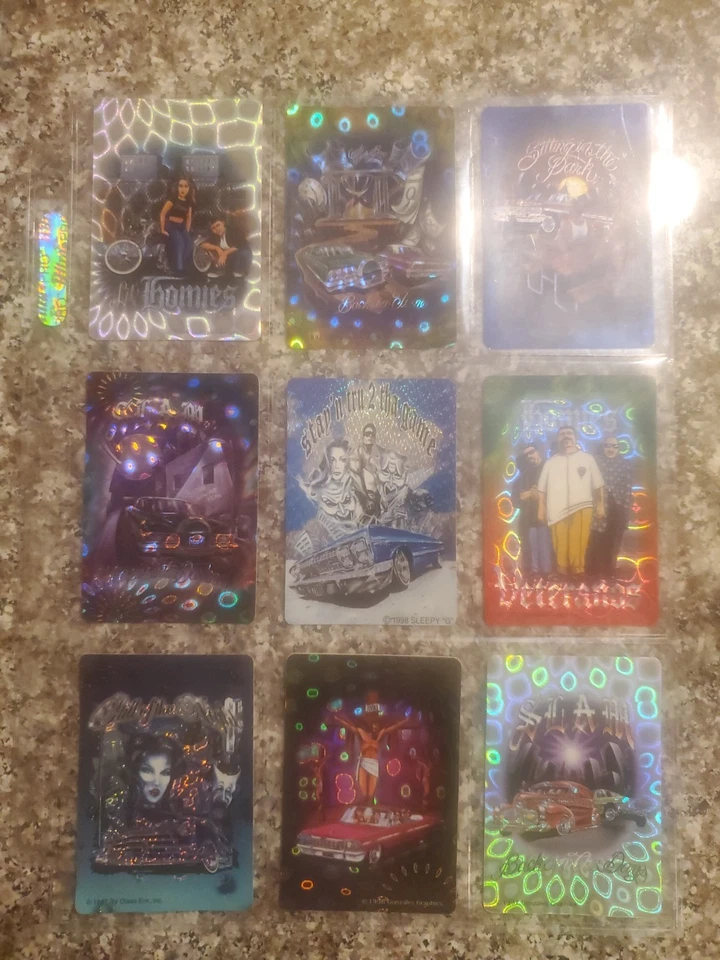 Vintage 1997 Lot Of 30 Lowrider Holo Prism Stickers - Image 3 of 4