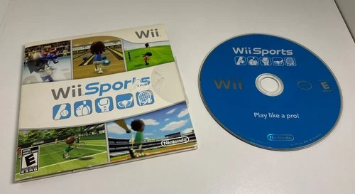Wii Sports Nintendo Video Game Disc Manual and Cardboard Sleeve CIB