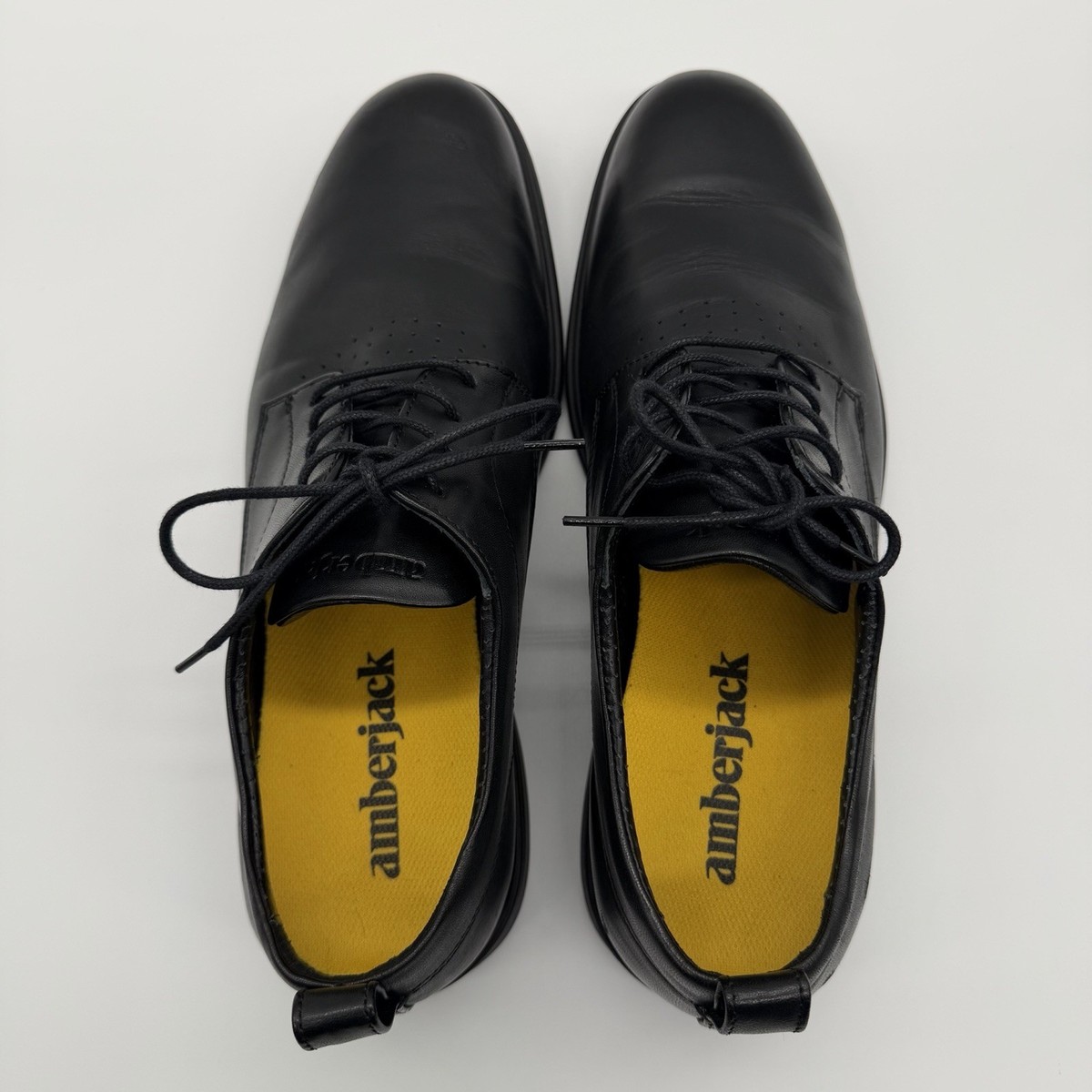 Amberjack The Original Dress Shoes Mens 10.5 Obsidian Black 