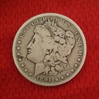 1891 Morgan Silver Dollar New Orleans Mint Circulated 0.9 Fine Silver $1 Coin