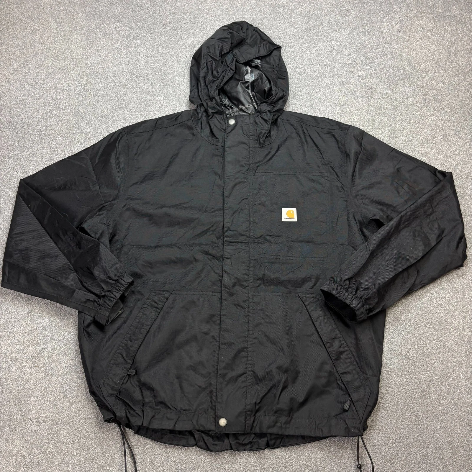 Carhartt Jacket Adult Large Black Storm Defender Work Hood Windbreaker Rain Men
Opens in a new windo