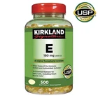 KIRKLAND SIGNATURE VITAMIN E 400 I.U. 500 SOFTGELS .