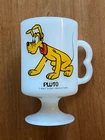 Vintage Disney Pluto Glass Milk Mug