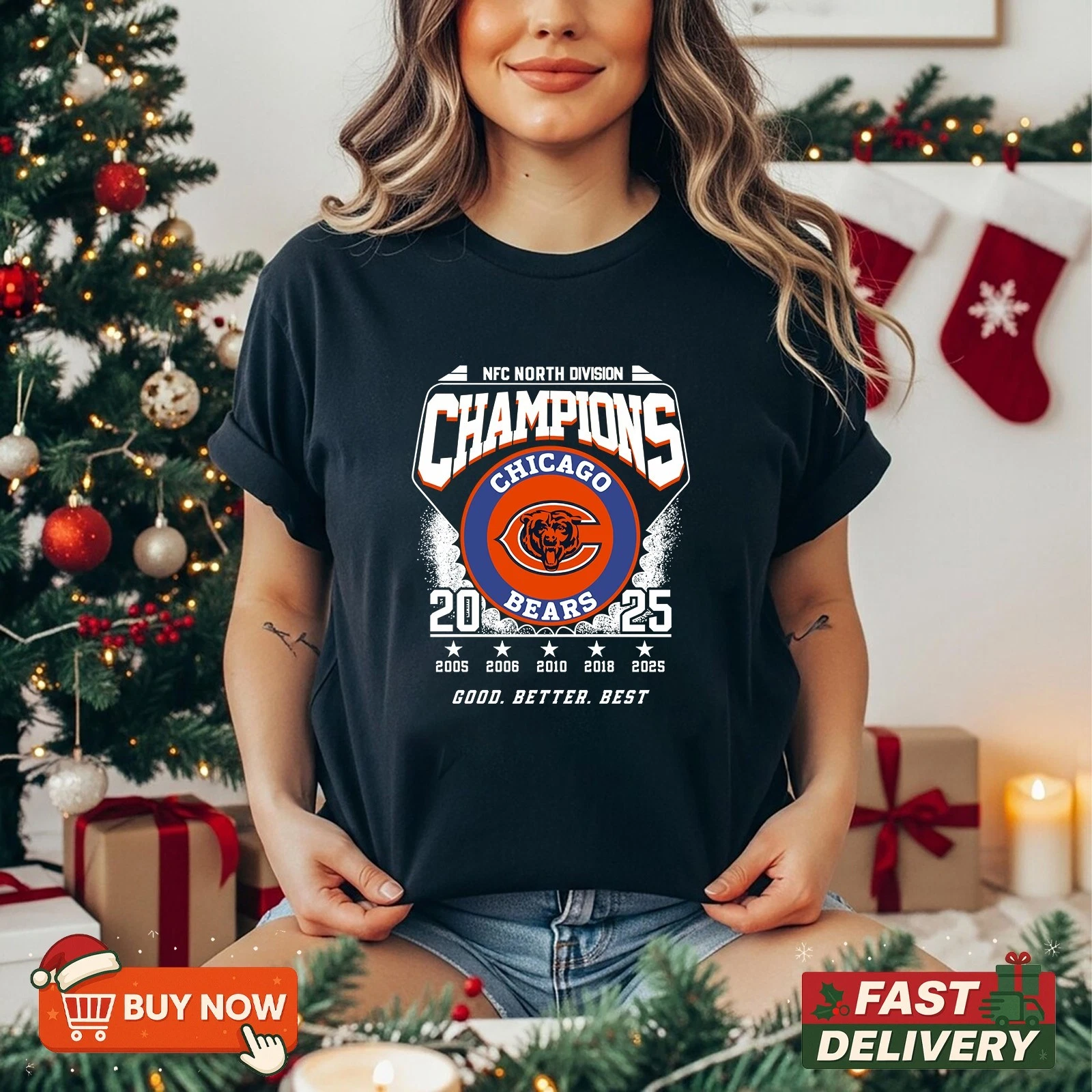 Chicago Bears NFC North Division Champions 2025 TShirt