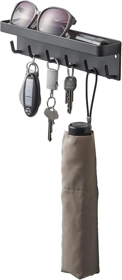 Stylish Magnetic Key Holder with Tray - Durable Steel, 4.4 lbs Capacity - Image 3 of 4