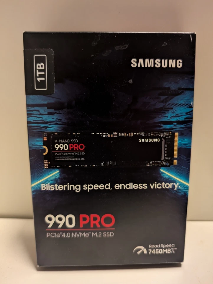 Samsung SSD 990 PRO - 1TB 1000GB SSD - NVME PCIE M.2 - MZ-V9P1T0BW