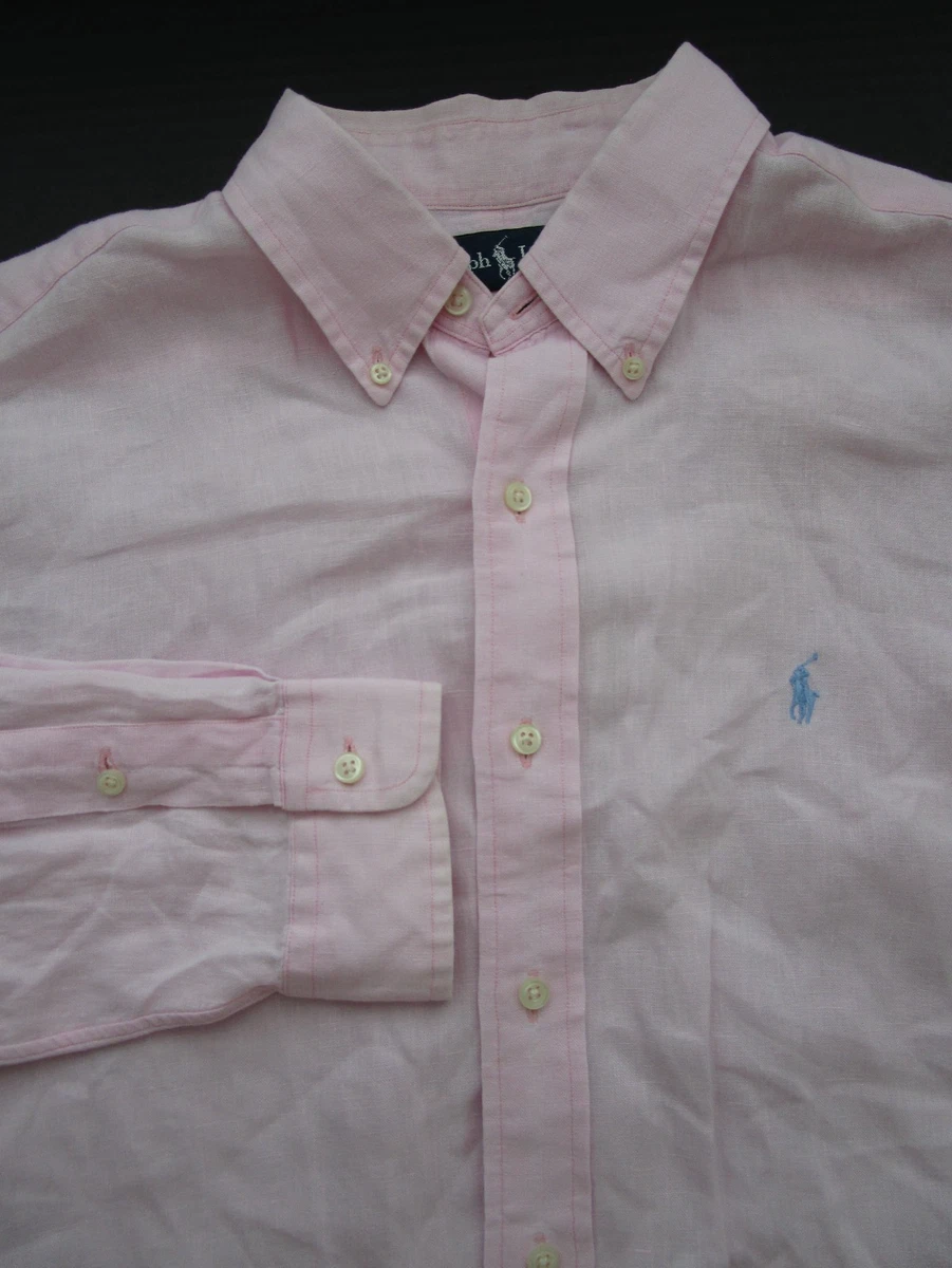 Polo Ralph Lauren Pink Casual Button-Down Shirts for Men for sale