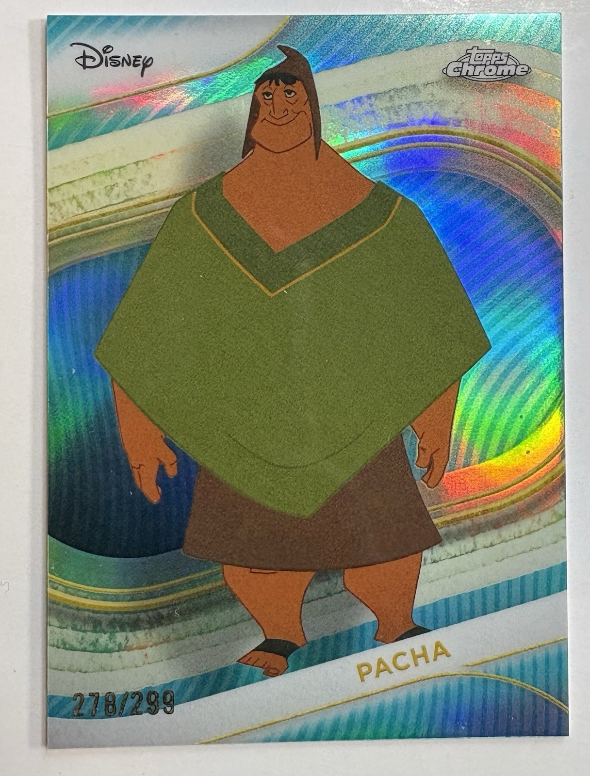 2025 Topps Chrome Disney Pacha Teal Refractor /299 #21