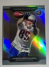2010 Topps Platinum ROOKIE CARD- Aaron Hernandez #69 Refractor 915/999. rookie card picture