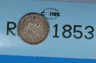 1853 10C SEATED LIBERTY SILVER DIME Early US Type RAW-1853